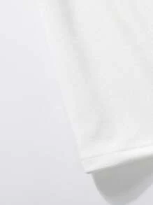 Boyfriend Style Men Casual Streetwear Fashion Set, Loose Fit Letter Print Short Sleeve T-Shirt And Shorts, Perfect For Sports And Leisure - White - View 5