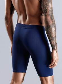 3 piezas de calzoncillos-boxer largos y transpirables para hombre, ropa interior deportiva casual - Multicolor - Ver 9