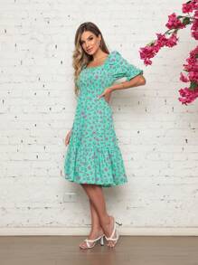 Women Dresses - Green - View 3