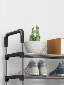 Zapatero de tubo de aluminio 8 niveles estante multifunción acero inoxidable para zapatos gran capacidad organizador moderno zapatero resistente almacenaje vertical clóset dormitorio entrada pasillo fácil de armar diseño compacto ideal calzado deportivo botas sandalias multifuncional ahorro espacio mueble zapatera para hogar y oficina - Multicolor - Ver 2