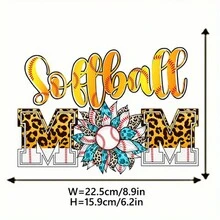 1/2/3 件装 Mom Nana 熨烫热转印贴纸热压贴纸热转印印花适用于 DIY 服装 T 恤口罩牛仔裤背包热转印膜 - 彩色 - 查看 2