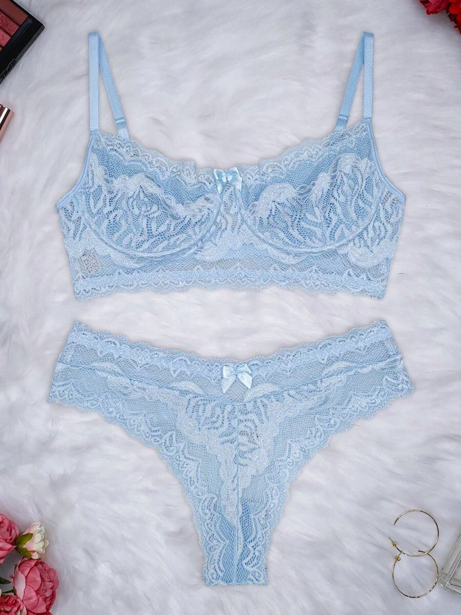 Women Bra & Panty Sets - Baby Blue - View 1
