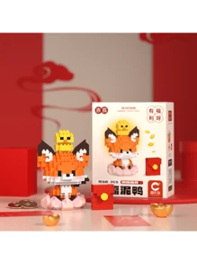 Micro Building Blocks Toy Of Lucky Duck, With Fox Style And Chinese Style - Multicolor - View 2