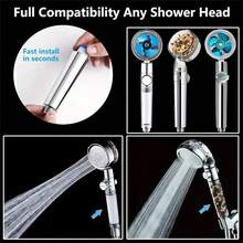 1 bộ Vòi hoa sen , Cầm tay Bộ tăng áp Cái quạt Áp lực cao Vòi hoa sen Với Tự chọn , Vật dụng trong nhà Gương sen Cơ thể Xịt nước Đối với Phòng tắm , Phòng tắm Phụ kiện ( Chọn - Nhiều màu - Xem 5