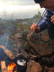 Outdoor Camping Bbq Fire Starter Kit, Portable Stainless Steel Extendable Blow Pipe, Blow Rod, Camping Tools! - Black - View 2