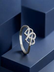 1 件时尚甜美浪漫镂空心形设计戒指，送给女性/情侣的礼物 - 1893 - 查看 28