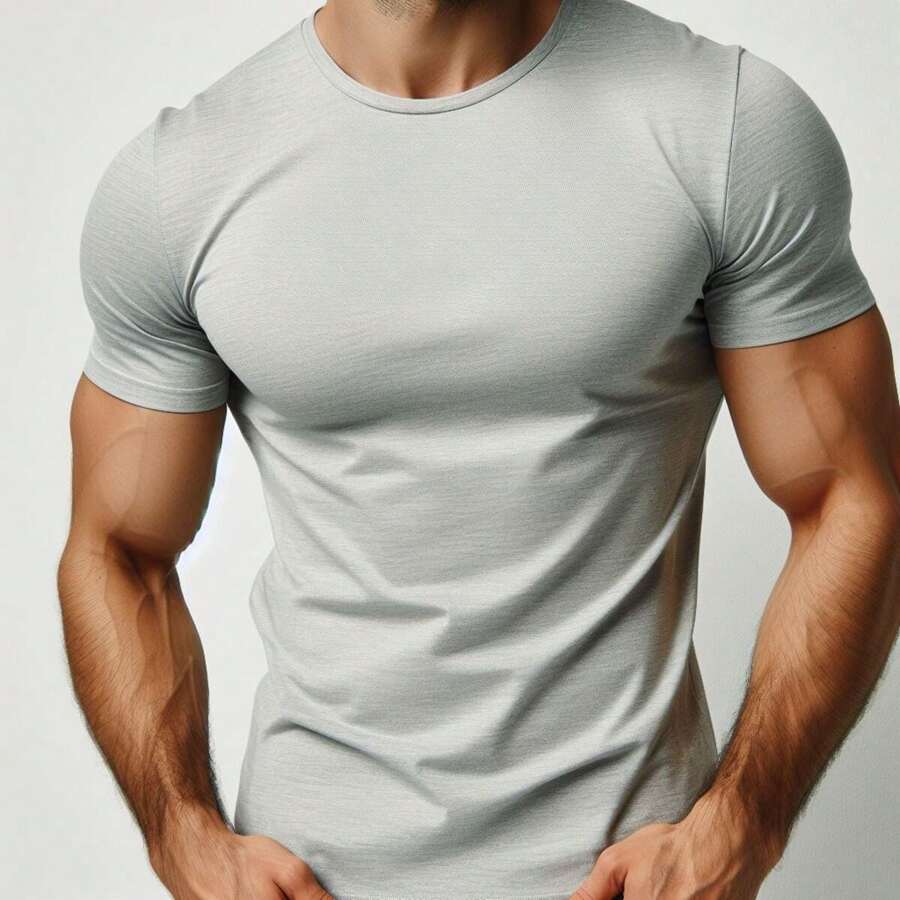 MEN'S T-SHIRT, SHORT SLEEVE, SLIM FIT