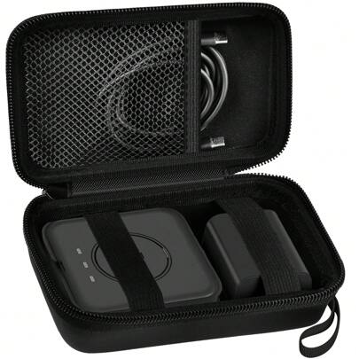 ALKOO Estuche de transporte para cargador inalámbrico 3 en 1 UCOMX Nano/Iseyyox/LISEN/RTOPS, estación de carga plegable, bolsa de almacenamiento para almohadilla de carga rápida, cable y adaptador - Sólo caja. Accesorios esenciales, bolsa digital, organizador de cables electrónicos, funda para batería portátil, bolsa de viaje, regalo de Navidad para mujeres y hombres, suministros escolares, impermeable, ligero, de gran capacidad