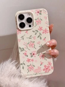 Flower Phone Case Daisy GUCADI White Floral Spring/Summer INS Style Phone Case Compatible With IPhone 15/15 Pro/15 Plus/15 Pro Max
