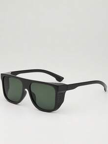 Yellow Lens Night Vision Fashion Glasses, European And American Punk Style, Essential Equipment For Riding And Outdoor Activities, And Wind Sand Prevention Street - A - View 8