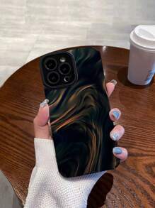 1 Miếng Phong cách Vintage Mẫu Da giả Kết cấu 3D Mềm mại Chống sốc Ốp lưng & bao da điện thoại Tương thích với iPhone Và Samsung người mẫu - Nhiều màu - Xem 1