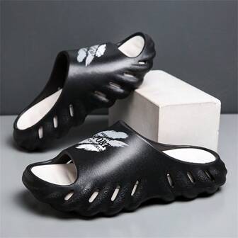 A Pair Of Convenient, Lightweight, Soft And Comfortable Eva Slippers: Slip-On Wearing, Easy To Carry, Non-Slip, Comfortable For Summer! Your First Choice For Casual Style!