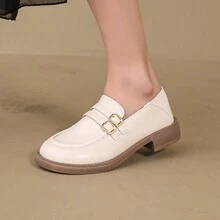 女士两用带扣乐福鞋、一脚蹬皮鞋