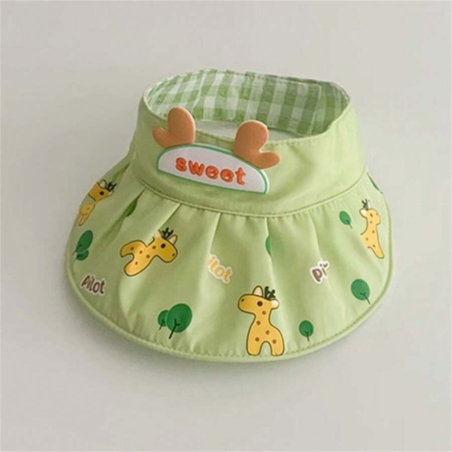 Infant Summer Sun Hat, Breathable Thin Anti-Uv Baby Beach Cap For Boys And Girls - Green - View 1