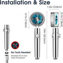 1 bộ Vòi hoa sen , Cầm tay Bộ tăng áp Cái quạt Áp lực cao Vòi hoa sen Với Tự chọn , Vật dụng trong nhà Gương sen Cơ thể Xịt nước Đối với Phòng tắm , Phòng tắm Phụ kiện ( Chọn - Nhiều màu - Xem 9