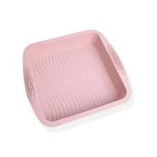 1pc Square 8.5-Inch Silicone Cake Baking Pan, Non-Stick Bakeware Mold, Silicone Baking Tray - Multicolor - View 5