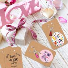 40入組2 Inch亞克力鑰匙扣空白設定,透明圓形亞克力批量空白,包含鑰匙扣環,展示卡,包裝袋,跳環,流蘇,適用於diy鑰匙扣,耳環和手工藝項目 - 彩色 - 查看 6