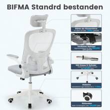 OYAJIA Home Office Chairs - White - View 5