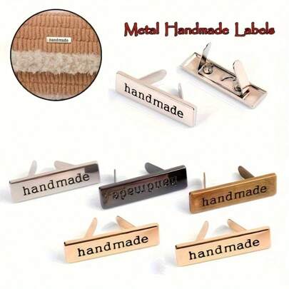 2 Handmade Metal Name Plate/ID Tags