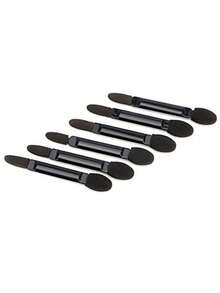 50pcs/Pack Black/Professional Dual-Ended Eye Shadow Brush, Disposable Eye Shadow Sponge Makeup Brush, Makeup Tools - Black - View 6