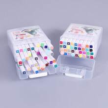 Pp桶禮盒學生美術繪畫筆組,雙頭油性標記筆 - 彩色 - 查看 7