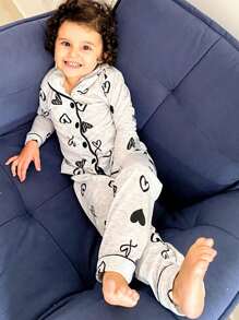 Kit 2 Pijama Infantil De Menina Americano Curto e Longo Criança Short Doll E Pijama Longo Garota Blogueira De Botões Com Gola Várias Estampas Malha Confortável de Dormir