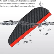 Mirror Rain Visor Eyebrow, Side Mirror Rain Guards, Covers For Car Uniservial Fit - Black - View 3