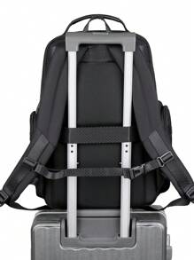 Cao-kết thúc Làm Việc  Đi làm Nhiều lớp Dung lượng lớn Bền chặt , Bền chặt Nam Ba lô - màu đen - Xem 4