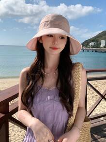 1 Miếng Không giới tính Mùa Xuân Mùa hè Mũ chống nắng Với Thêu , Tính hai mặt Mũ lưỡi trai , Thích hợp Đối với Sử dụng hàng ngày Và Các hoạt động ngoài trời - mũ rỗng - Xem 15