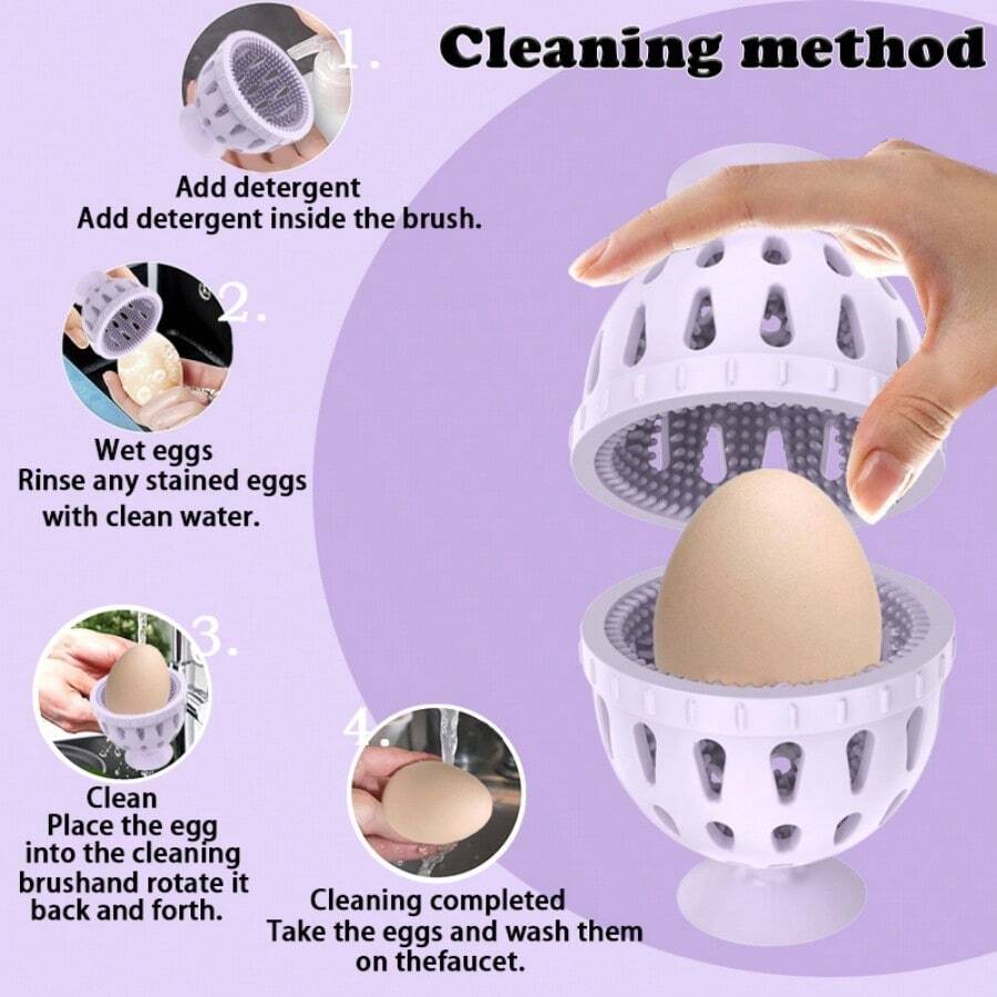 Silicone Egg Cleaning Brush, Fresh Egg Brush, Reusable Cleaning Tool