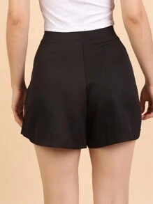Women Shorts - 黑色 - 查看 6