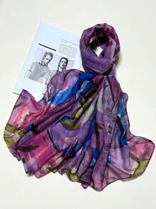 Breathable Fringed Shawl, Elegant Style Scarf New Bohemian Fashion Women's Silk Scarf, Vibrant Large Scarf, Outdoor Sunscreen Beach Wrap, Versatile Headscarves, Spring/Summer - Multicolor - View 15