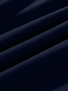 女士時尚快干跑步短褲 - 藏蓝色 - 查看 9