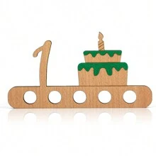 Giftota - Original Birthday Money Gift Wood - Money Gift For Bicycle - Aeroplane - Wedding - Ship - Car Wooden Gifts - Money Gift For Friends, Family, Lovers, Cyclists - Multiple Styles - 綠色蛋糕 - 查看 4