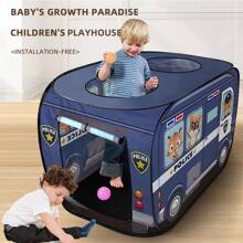 Dark Blue Police Car