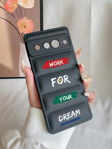 1 Miếng Mờ Đen Áo lông Jacket  Phong cách TPU Ốp lưng & bao da điện thoại Với Truyền cảm hứng Tiếng Anh Tác phẩm nghệ thuật Tương thích với Điểm ảnh 8 - Nhiều màu - Xem 2