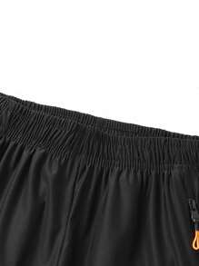 Boyfriend Style Men's Quick-Drying Breathable 3/4 Sports Pants - Black - View 3