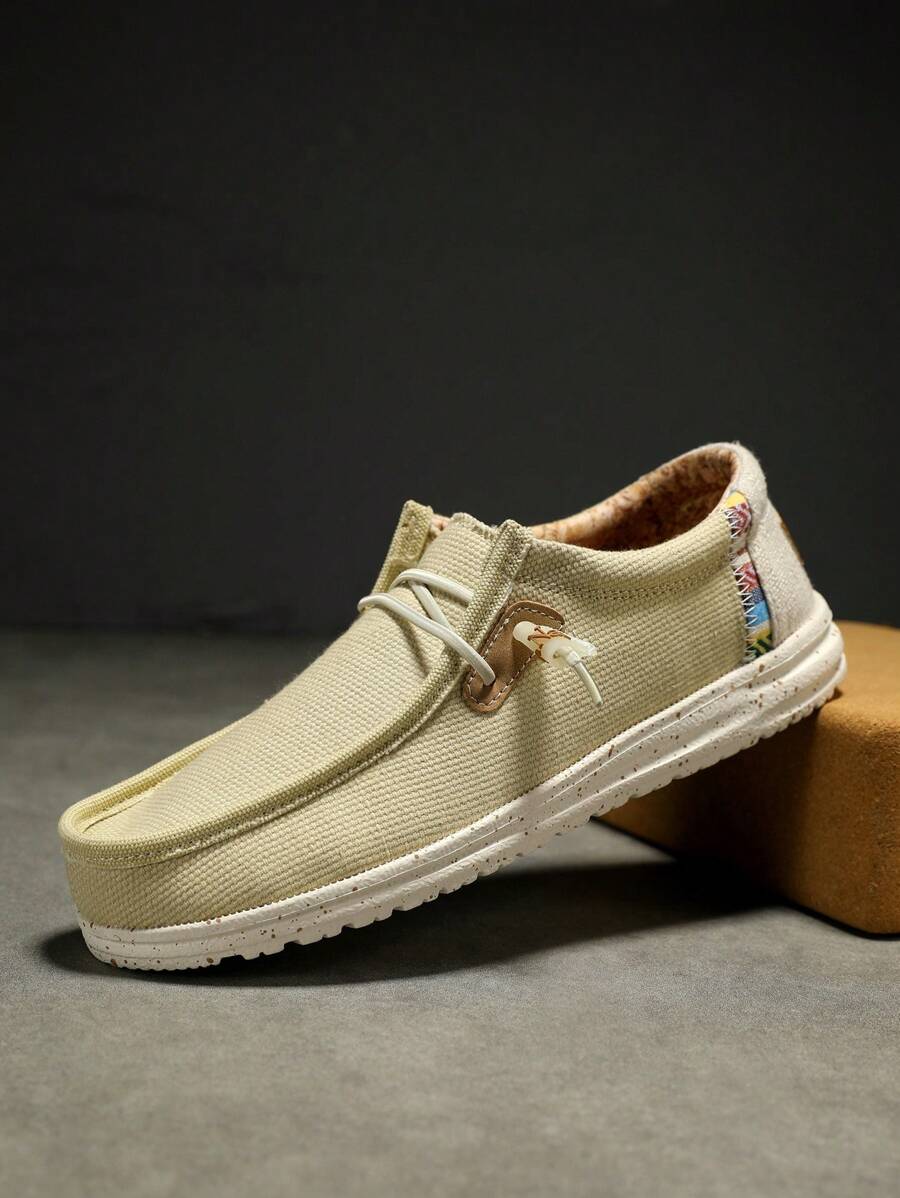 Men's Fashionable Loafers - Item - Khaki - View 1
