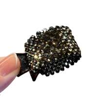 1只帶鑽石裝飾的金屬馬尾夾，頭髮配飾 - 彩色 - 查看 5