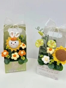 3 Piezas Cajas Para Arreglos Florales, Colección De Flores De Primavera, Caja De Papel Para Ramo De Flores, Caja De Regalo Para Ramo De Flores Para Llevar En La Mano (flores No Incluidas) - Multicolor - Ver 4