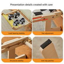 1pc Cat Hanging Bed, Balcony Cat Hammock, Cat Cage With Suction Cup, Bedside Cat Bed, Window Hanging Bed, Four-Season Sunbathing Cat Bed, Suitable For Cats Weighing Up To 10kg - Multicolor - View 6
