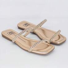 Women Flat Sandals - 金色 - 查看 3