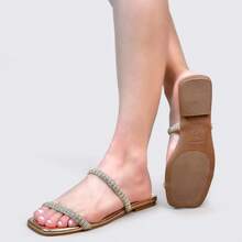 Women Flat Sandals - 金色 - 查看 6