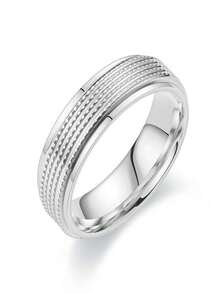 1 Miếng Sành điệu Nhấn Nhẫn hoa , Thích hợp Đối với Làm Việc  Và Giải trí Dịp Như Tốt Như Buổi tiệc Và Hợp thời tốt cho Quà sinh nhật , Tối giản Khuôn viên đại học Phong cách Phù hợp Nhẫn đôi , Lễ cưới , Châu Âu và Châu Mỹ Phong cách đường phố Hip Hop Chỉ mục Ngón tay Nhẫn , Dễ thương Và Lãng mạn Khuôn viên đại học Nhẫn Dành Cho Nam Và Nữ , Hàn Quốc Phong cách Ánh sáng sang trọng Cá nhân hóa Khớp Nhẫn Và Cái đuôi Nhẫn - Nhẫn vuông lõm và lồi 6 mm - Xem 4