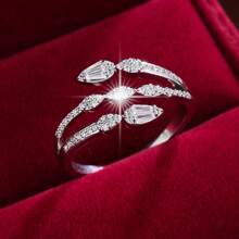 1只水滴形銅鑲立方氧化鋯戒指,適合青少女佩戴 - 彩色 - 查看 10