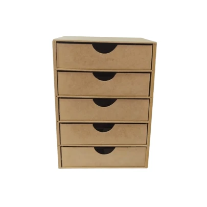 Organizador de bancada com 5 gavetas gaveteiro organização para casa