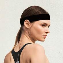 4件套女士多色运动时尚吸汗弹力头带，适合日常佩戴，可作发饰、休闲头巾、健身头带、学校用品、大学用品、秋冬季发带、女士度假装扮发饰、优雅围巾、女士头巾、柔软头巾 - 彩色 - 查看 3