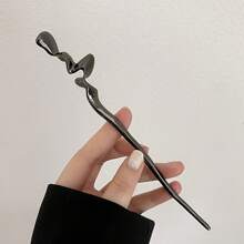 1 Stück einfache Haarspange für Dutt, Y2K Punk Metall Haarnadel, chinesische Haarclips Haarschmuck für Frauen