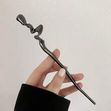 1 Stück einfache Haarspange für Dutt, Y2K Punk Metall Haarnadel, chinesische Haarclips Haarschmuck für Frauen