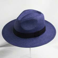 Chapeau de soleil large pour hommes, chapeau de plage d'été, protection solaire, chapeau de cowboy style européen et américain